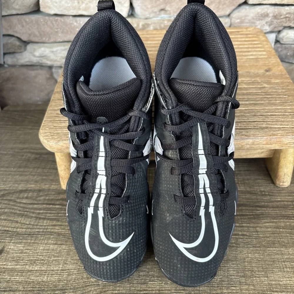Nike Alpha Fastflex Youth Boys Football Cleats 4Y Black White CV0581-001 - Picture 11 of 12